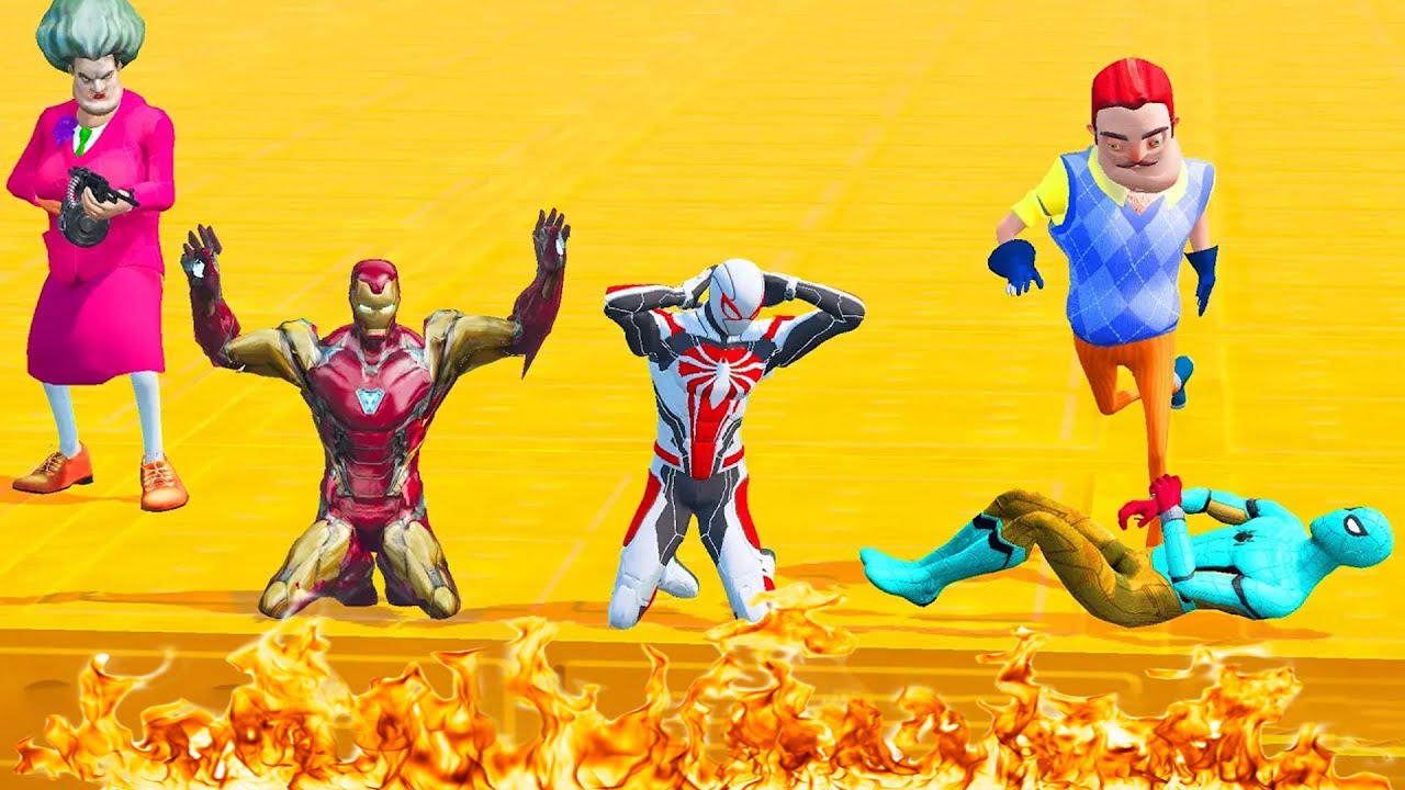 Scary Teacher 3D: Evil Miss T Destroys Vine Shop – Hulk, Iron Man & Spider Men Plan Shocking Revenge