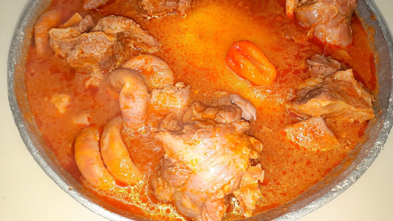 How To Make Ghanaian lights Soup/cow meat soup