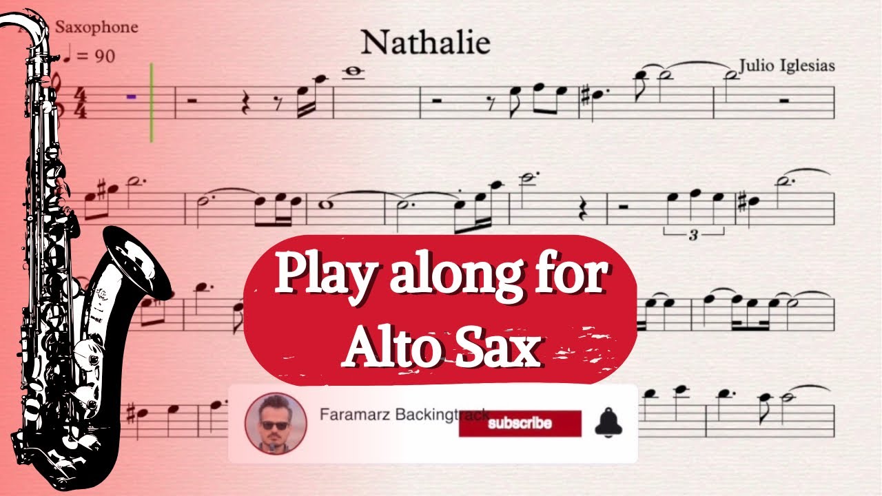 Nostalgie (Nathalie) - Julio Iglesias | Play along for Alto Saxophone