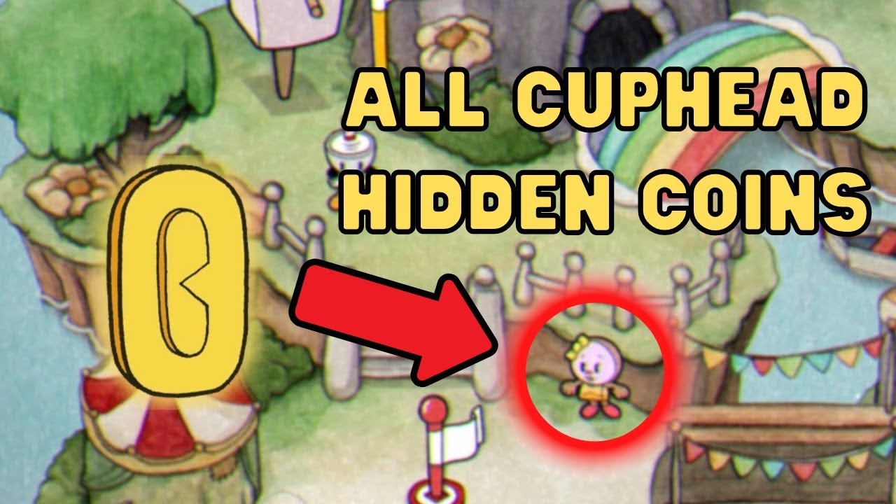 Cuphead - All Cuphead Hidden Coins on the Overworld