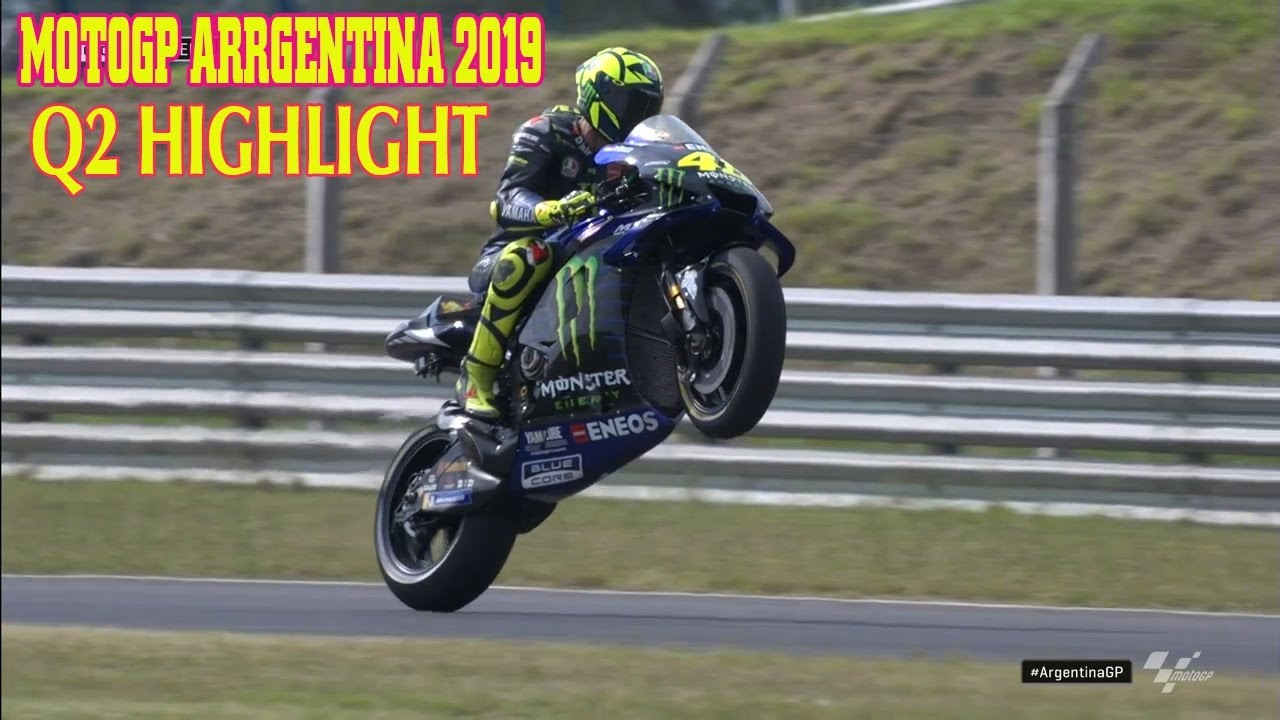 Valentino Rossi Super Take Off In Qualifying Motogp Argentina 2019