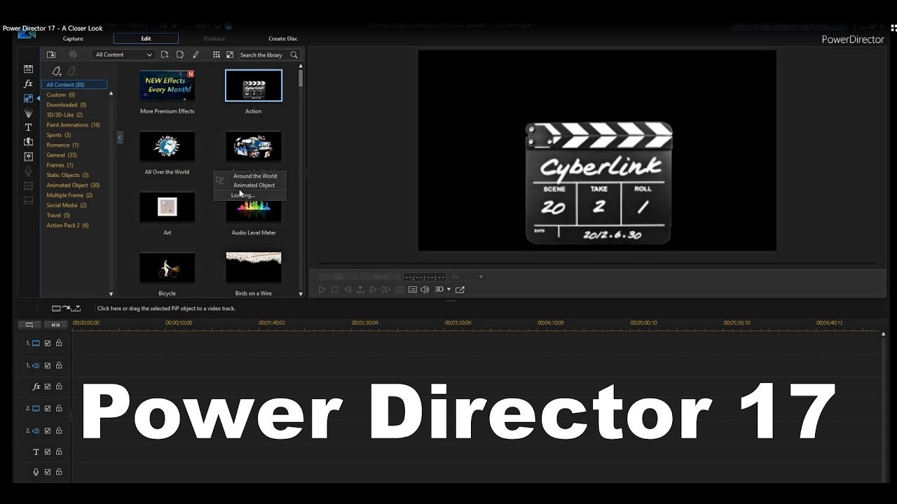 Cyberlink Power Director 17 - A Closer Look