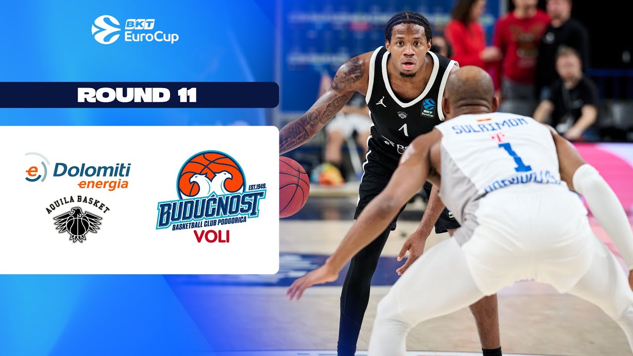 Dolomiti Energia Trento vs. Buducnost VOLI Podgorica | Round 11| EuroCup Basketball 2025-26