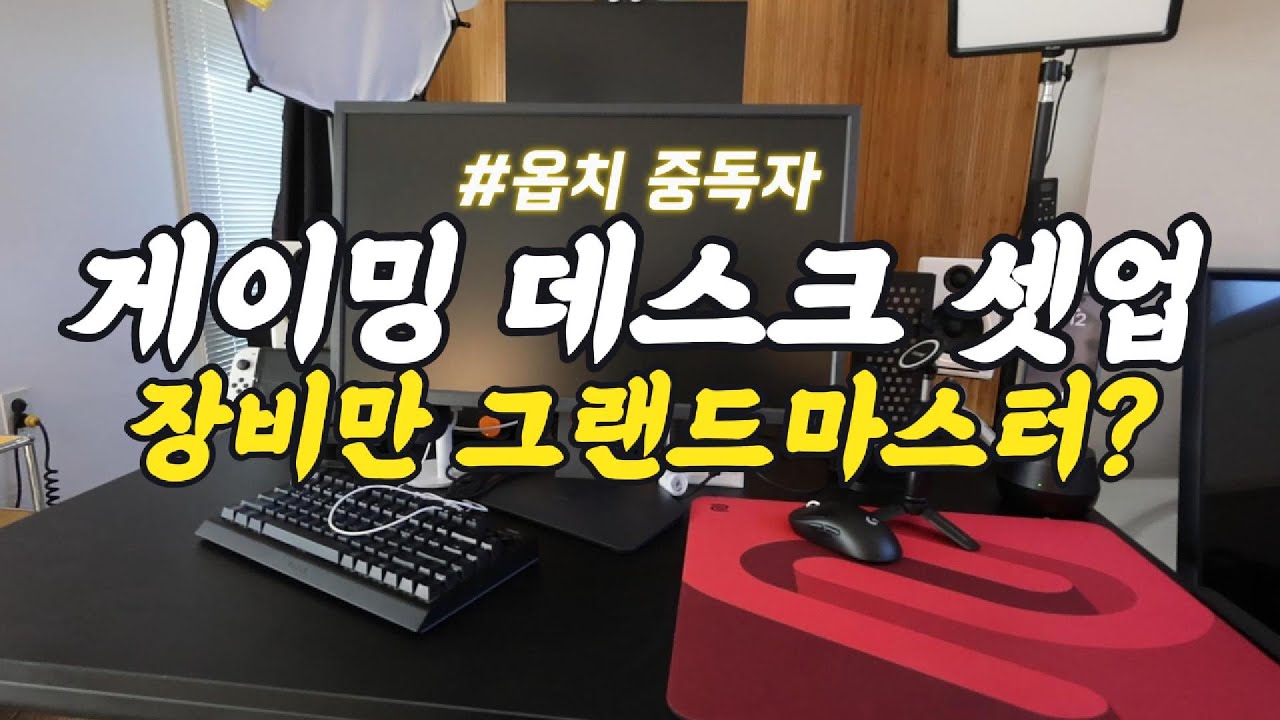 실력은 브론즈😭 | 게이밍데스크 셋업