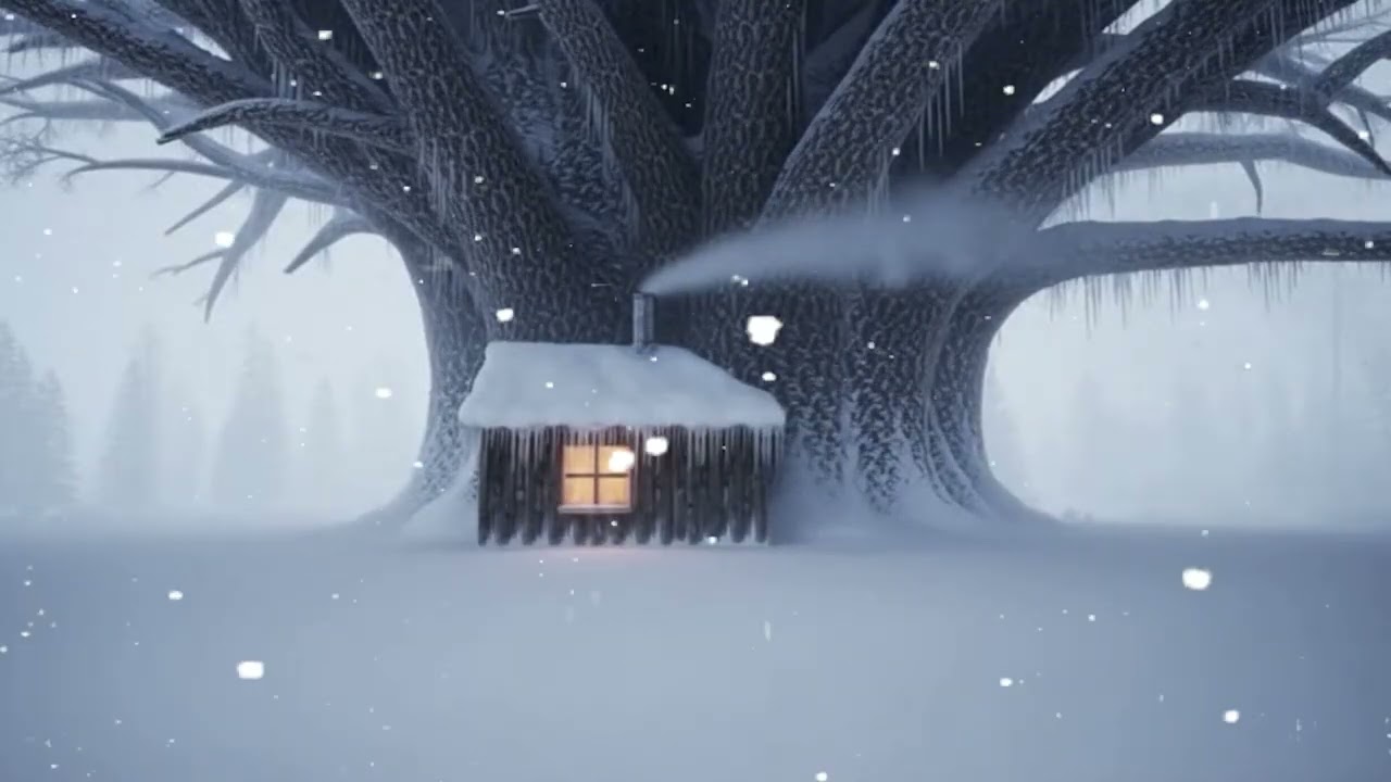 APOCALYPTIC WHITEOUT: EXTREME SNOWSTORM SOUNDS & WINTER for Sleep | Glacial Oblivion Night Surge