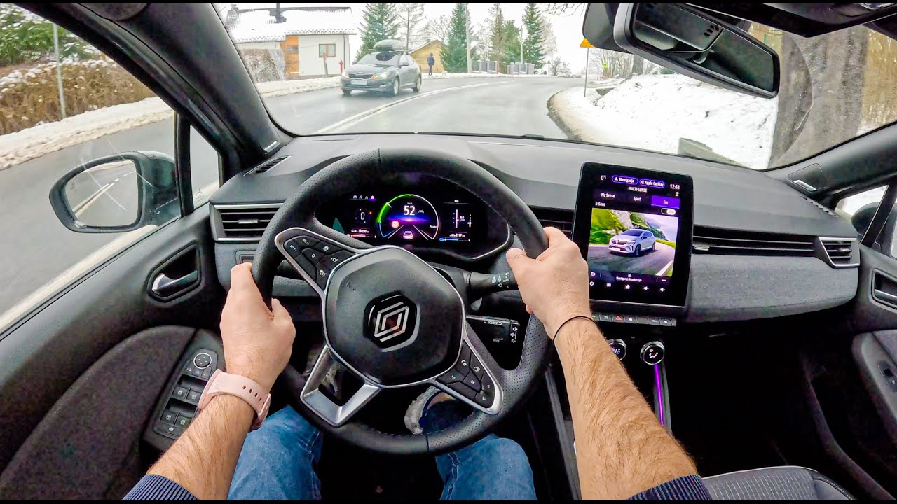 NEW Renault Clio V 2024 [Hybrid 1.6 E-Tech 145HP]|0-100| POV Test Drive #1937 Joe Black