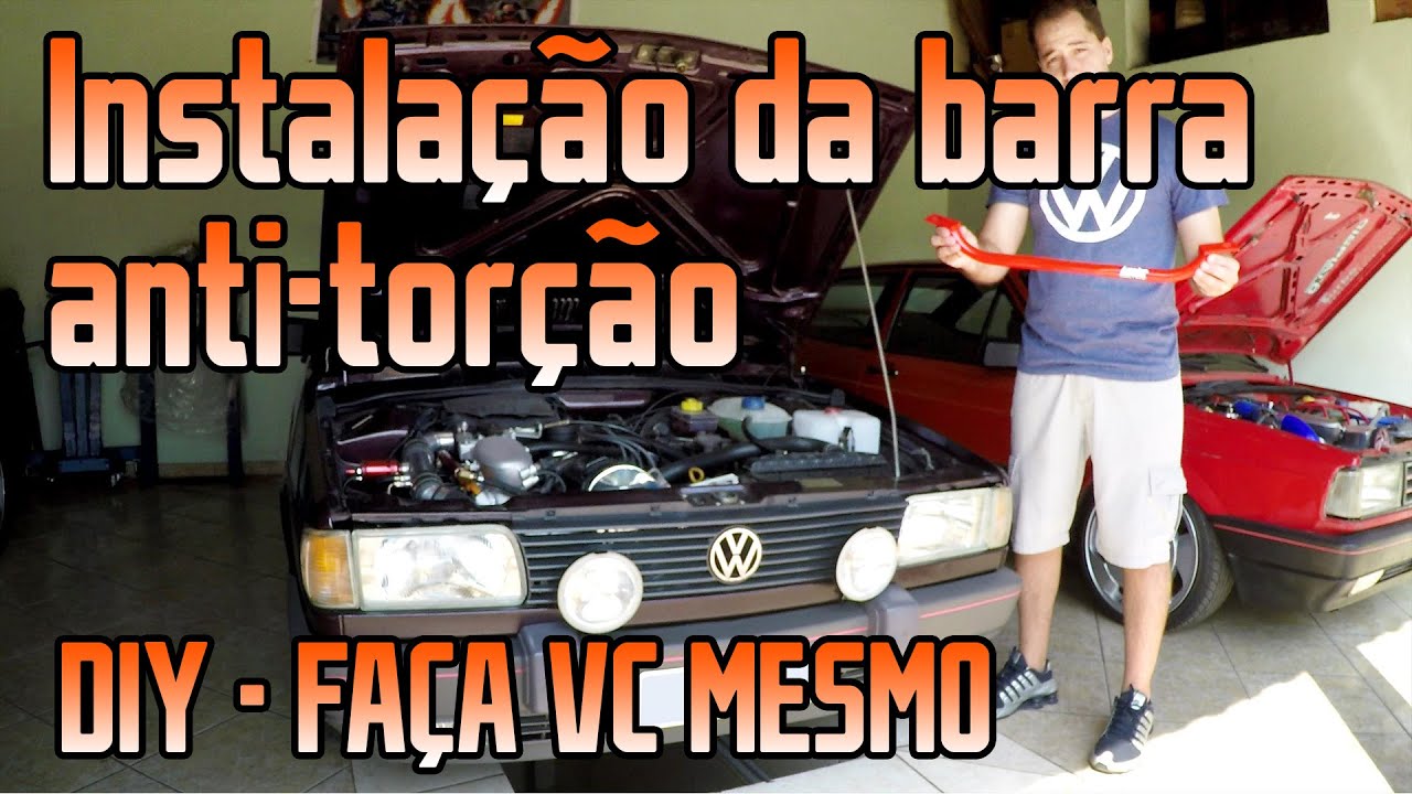 DIY Faça você mesmo: Instalação da barra inferior anti-torção VW Gol G1