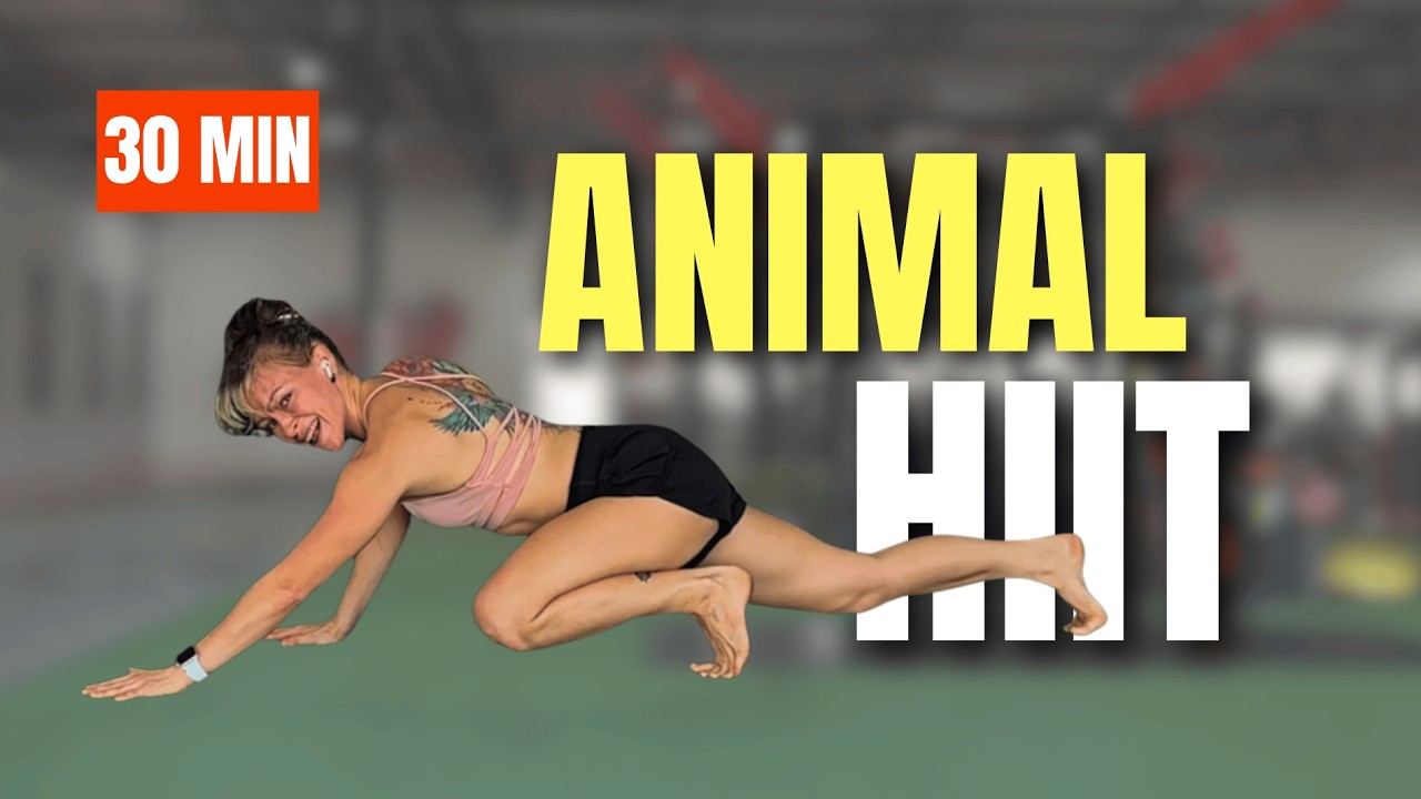 30-минутная высокоинтенсивная интервальная тренировка Animal Flow HIIT – интенсивная тренировка в...