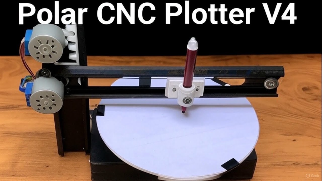 How To Make Polar CNC Plotter V4 (Hybrid Model)