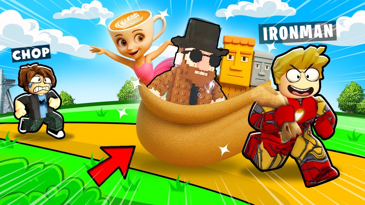 ROBLOX FROSTY TROLL AND STEALS CHOPS BRAINROT PETS AS IRONMAN