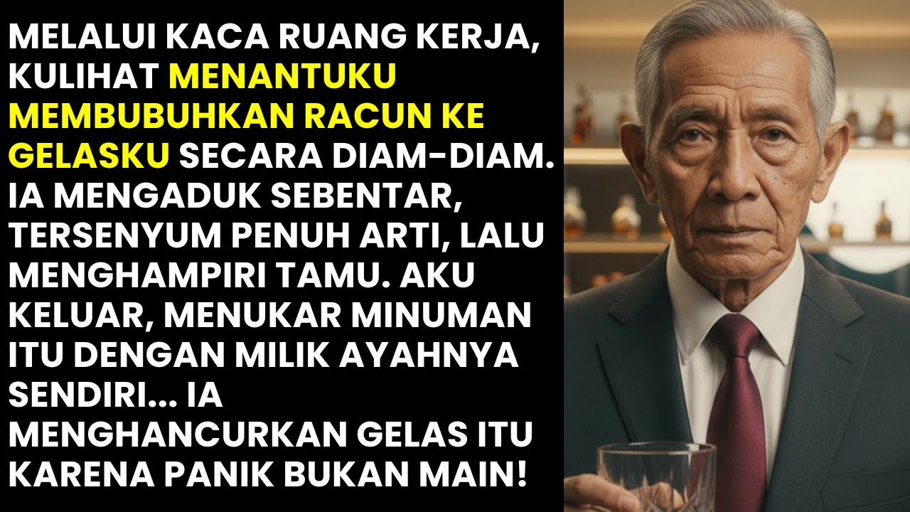 Menantuku Yakin Aku Tak Sadar Racun Masuk Ke Gelasku. Tapi Gelas Itu Kini di Tangan Ayahnya...