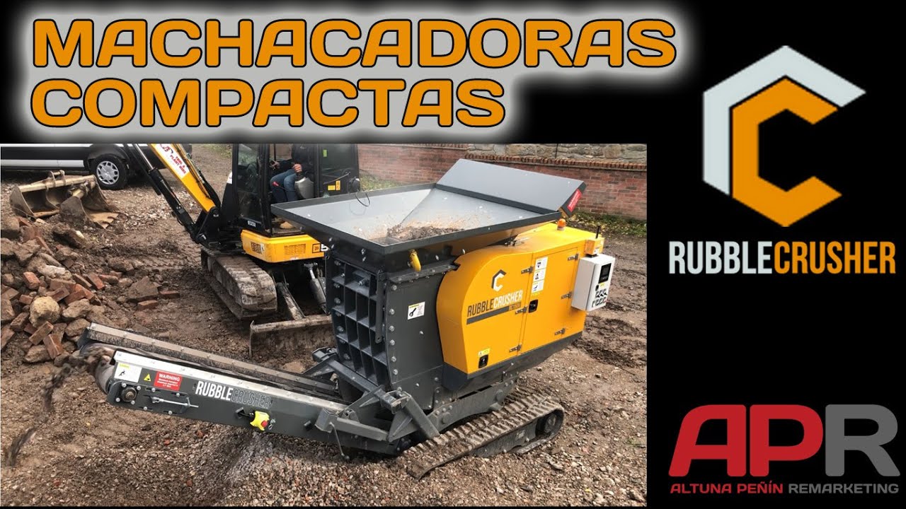 Machacadora de escombro para obras y demoliciones RUBBLE CRUSHER RC150T
