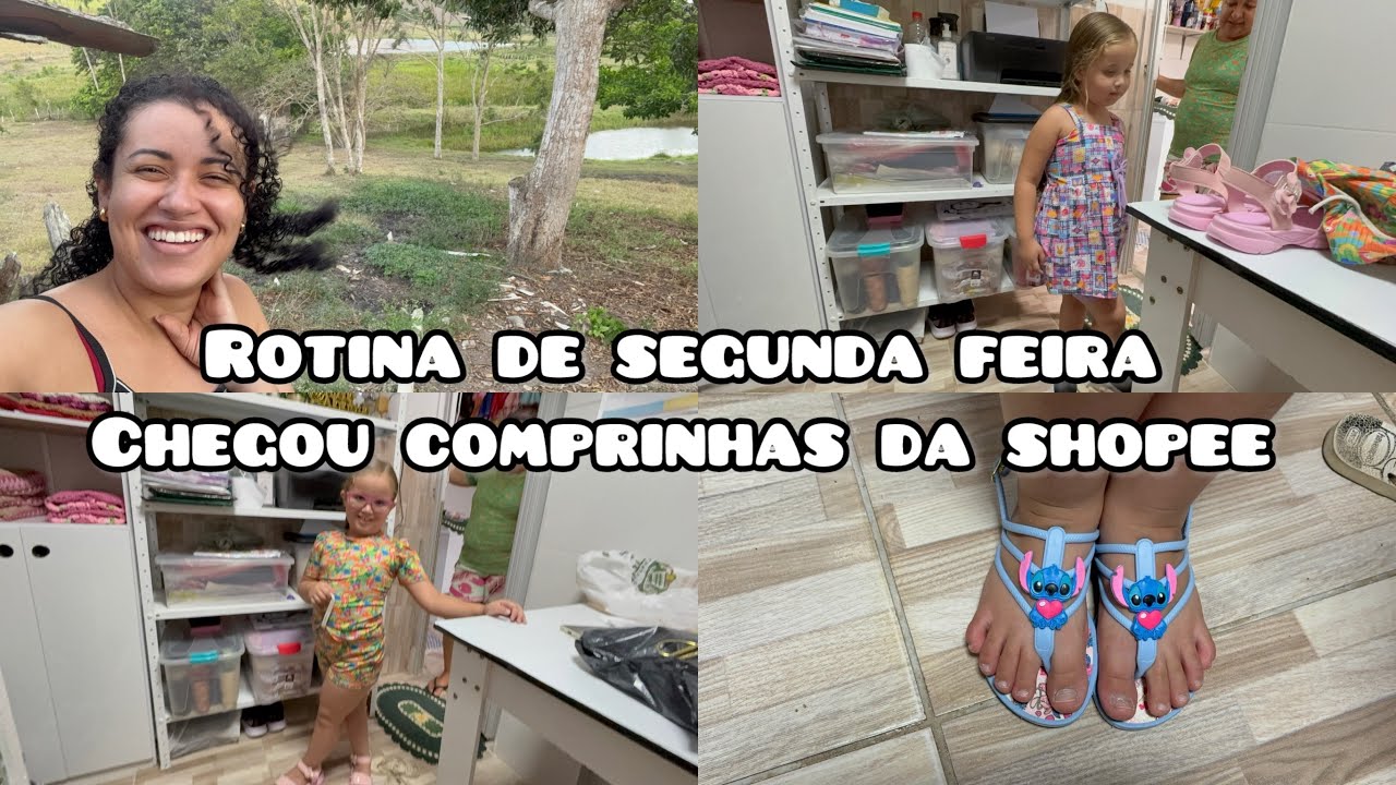 Comprinhas de roupas e calçados para Eloany ir pra volta as aulas, Nossa rotina de segunda feira 
