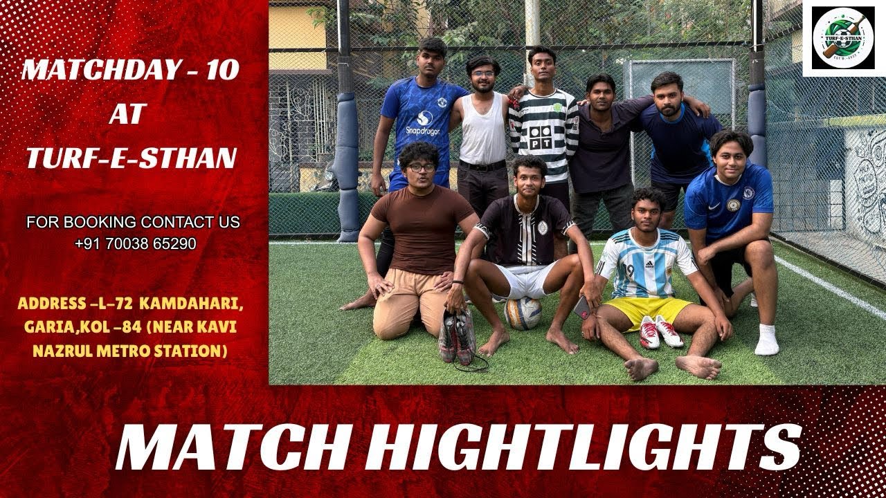 MATCH DAY 10 at TURF-E-STHAN FOOTBALL | 4v4 |  TURF | KOLKATA. #4v4 #football #funny #kolkata #turf 