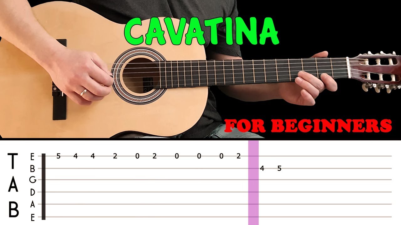 CAVATINA | Easy guitar melody lesson for beginners (with tabs) - The Shadows