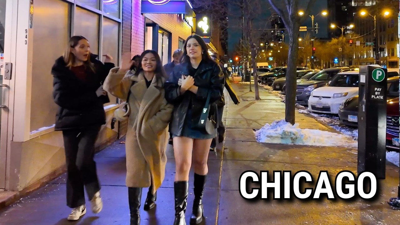 Nightlife In Chicago West Loop Winter Walking Tour On Saturday | January 31, 2026 | 4K Video