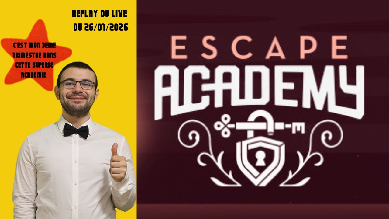 La cloche de l'Escape Academy retentit ! Il est temps de retourner en cours... 🏫❓🔍