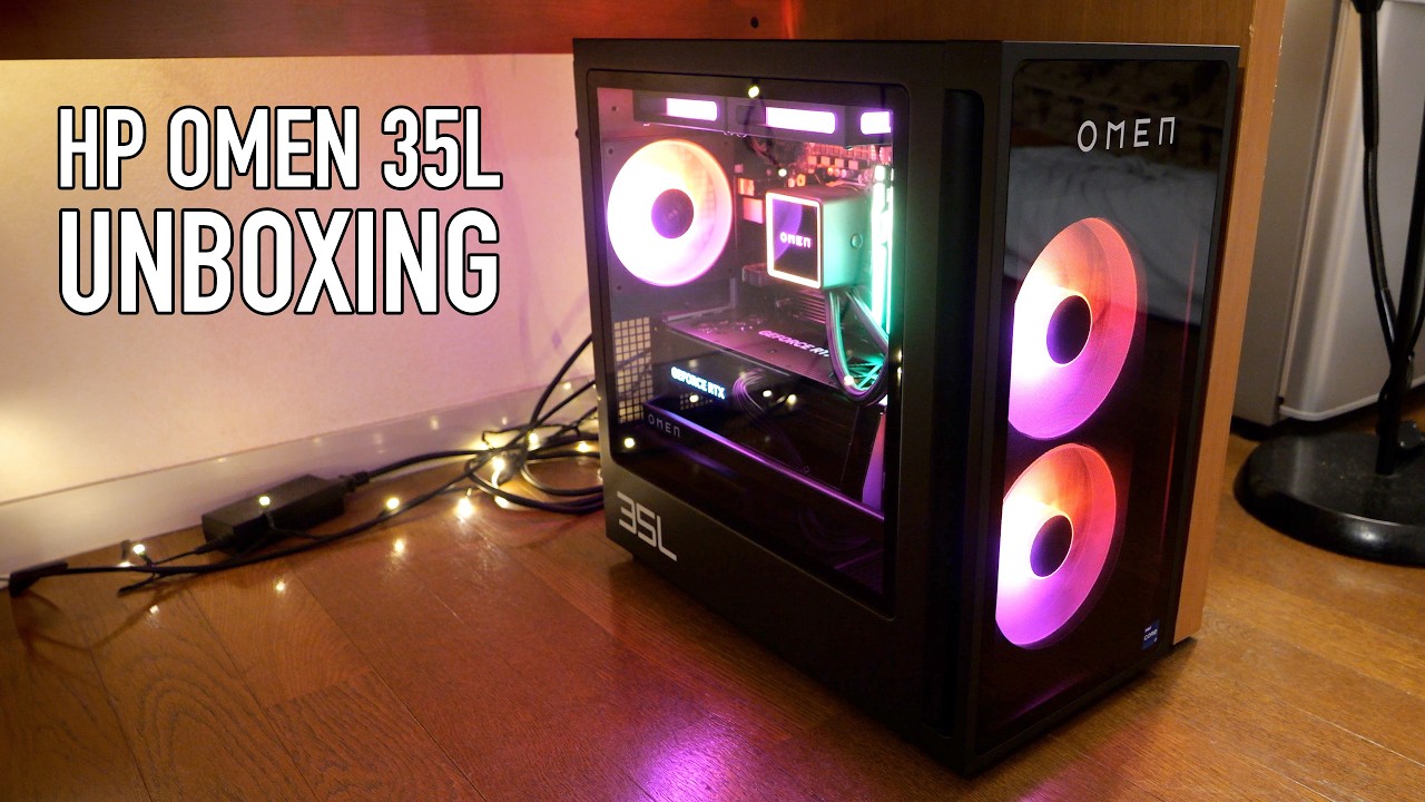 HP Omen 35L Unboxing (Quiet, Powerful, and Stunning) HP Omen 35L 開封レビュー（静かでパワフル、そして美しいデザイン）
