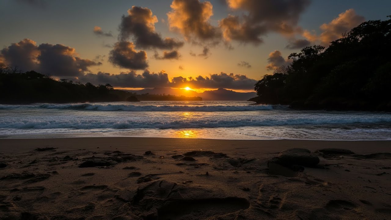 Ocean Waves for Anxiety Relief 🌙 | Gentle Ocean Sounds (Dark Screen)