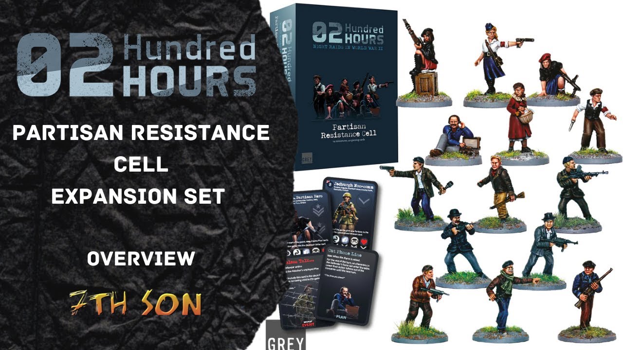 02 HUNDRED HOURS: PARTISAN RESISTANCE CELL EXPANSION SET - Unboxing & Overview