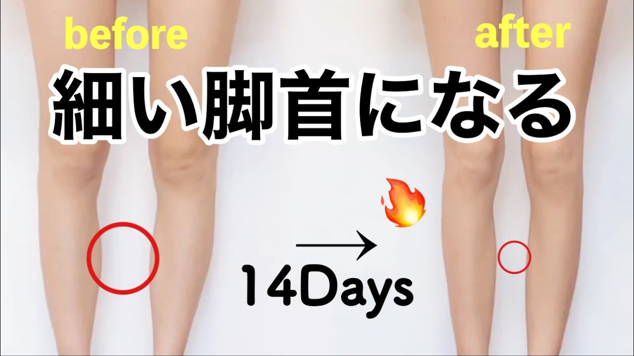 【脚痩せ】足首を細くする！！脚を引き締める1日1回のトレーニング！【ダイエット】 Slim Thigh Workout