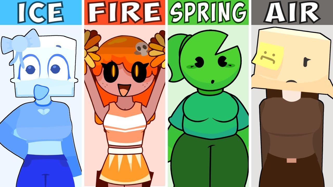 Incredibox Cool As Ice VS Warm Like Fire VS Mild As Spring VS Dusty Like Air