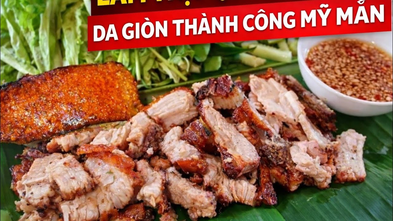 Thịt Quay Nồi Chiên Không Dầu | Da Giòn Thành Công Mỹ Mãn Ngay Lần Đầu 