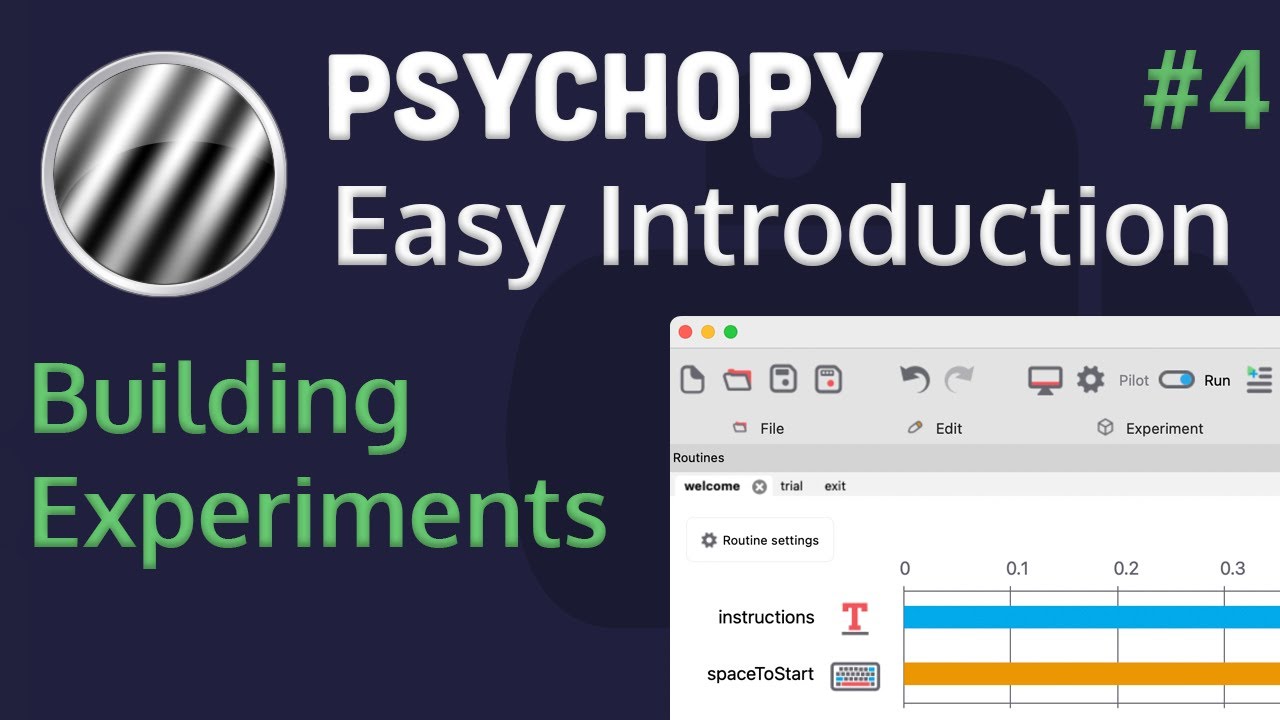 PsychoPy - Builder View (lexical decision task) (#4)