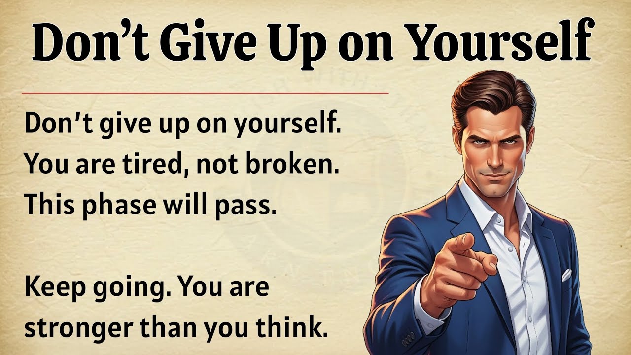 Don’t Give Up on Yourself | Motivational Video 🔥 | Graded Reader ✅️ | Improve Your English Fluency 🎧