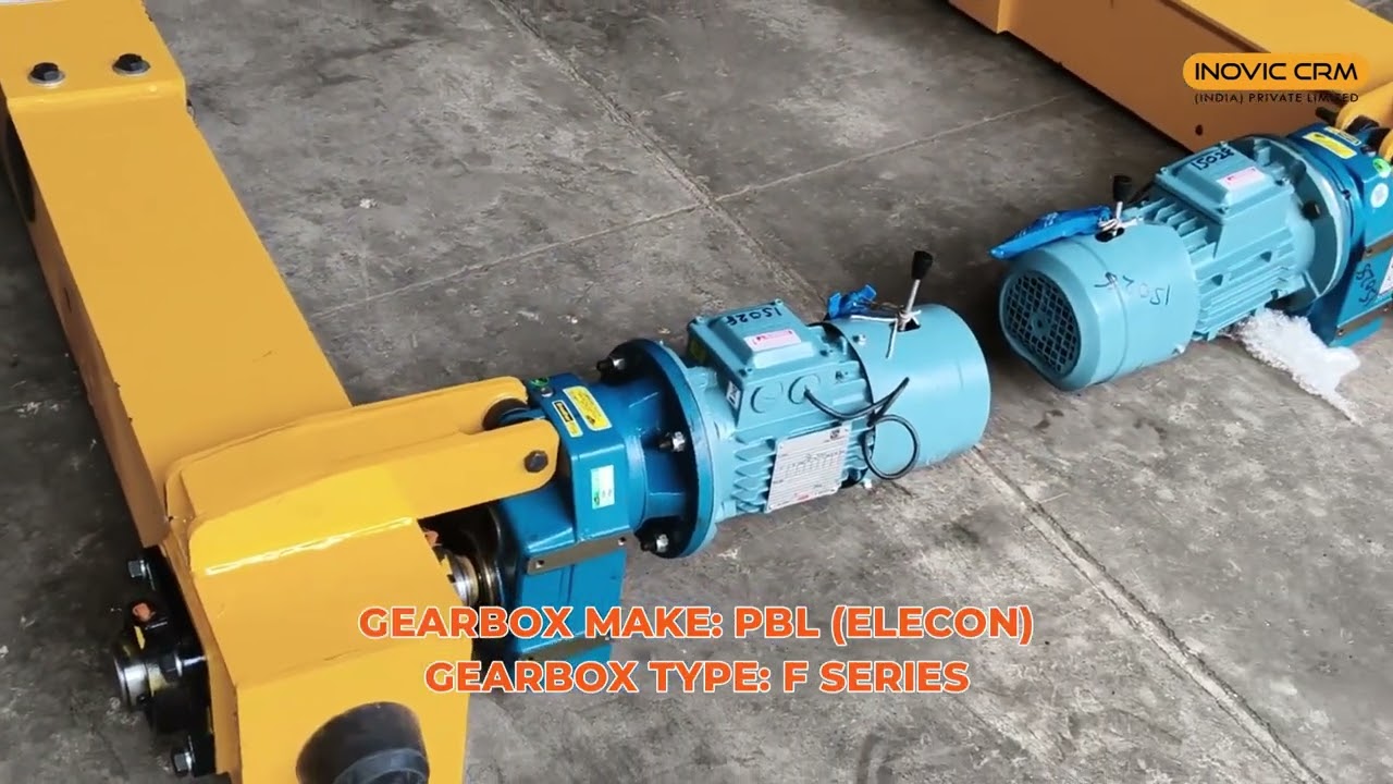 Single Girder European Type End Carriage 5 Ton | 14 Mtr Span | Elecon Gearbox & ABB Motor