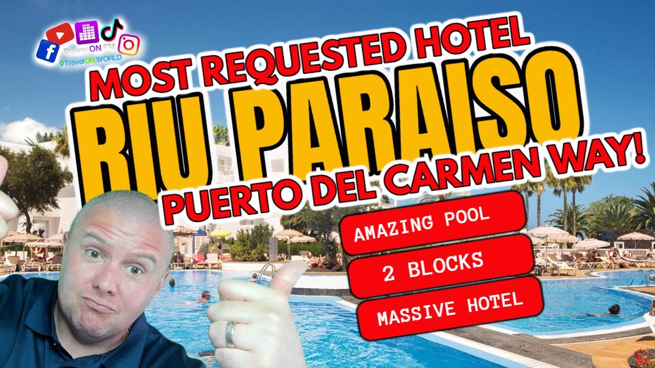 Riu Paraiso 4 star! You asked I went! Most requested hotel tour in the Lanzarote Hotel Rui Paraiso.
