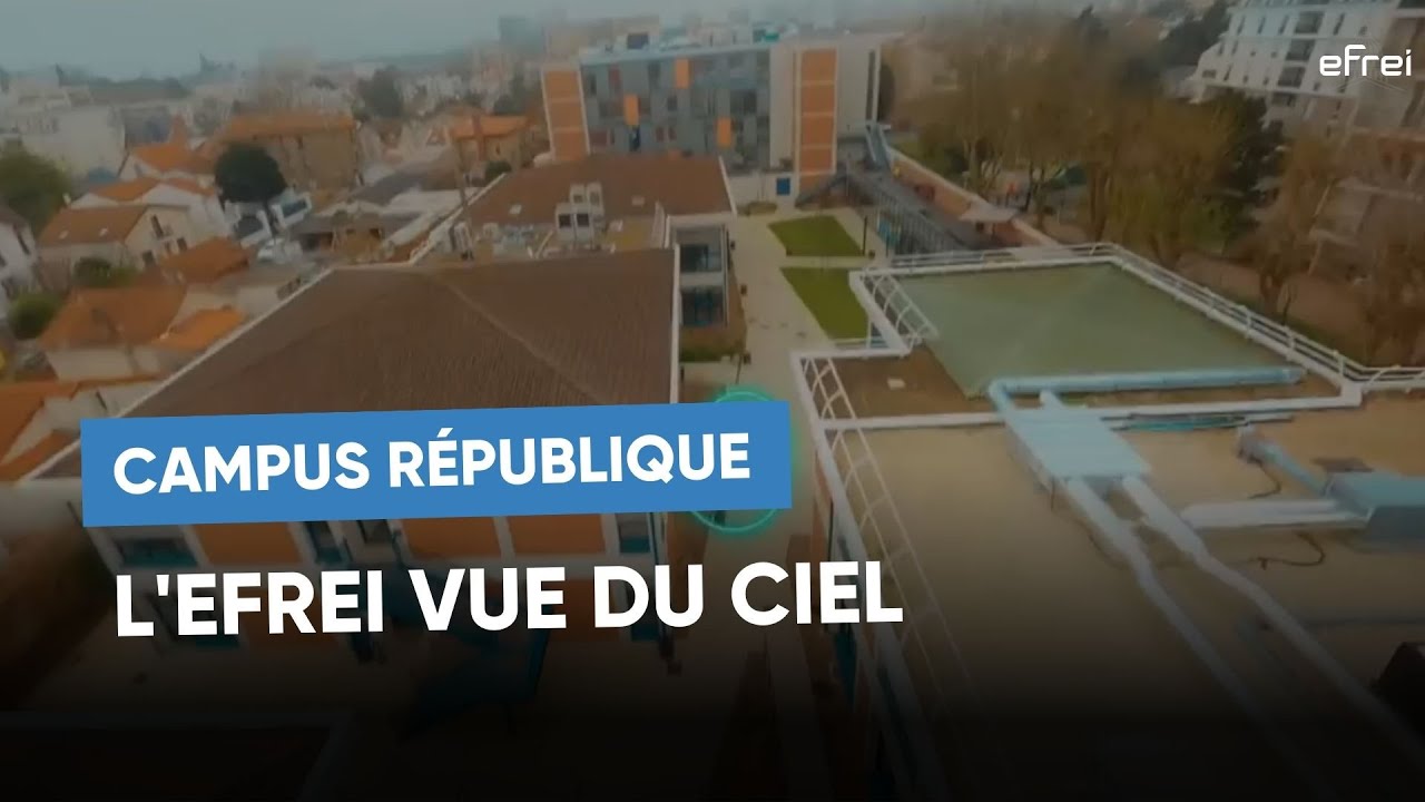 Campus Efrei - Site R&eacute;publique vu du ciel (Villejuif)