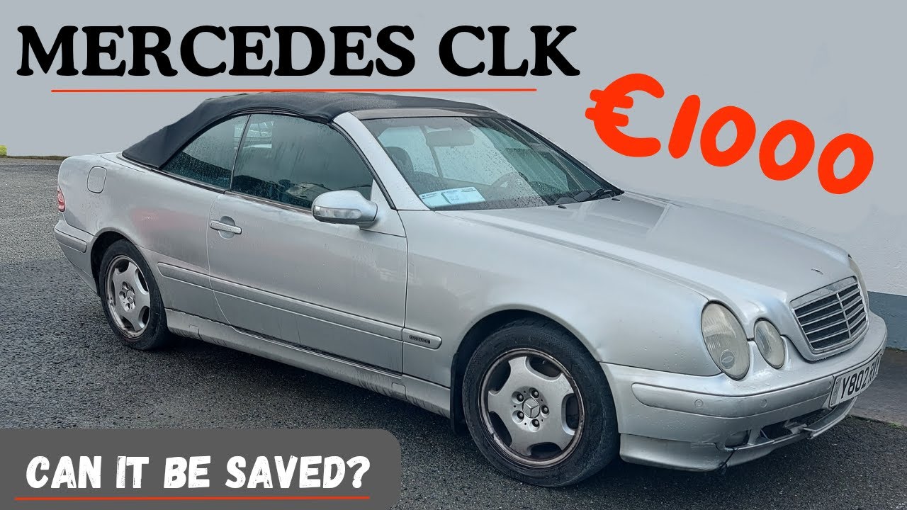 Mercedes CLK W208 for €1000. New Bumper, Parking Sensors, & Foglight Repair A208