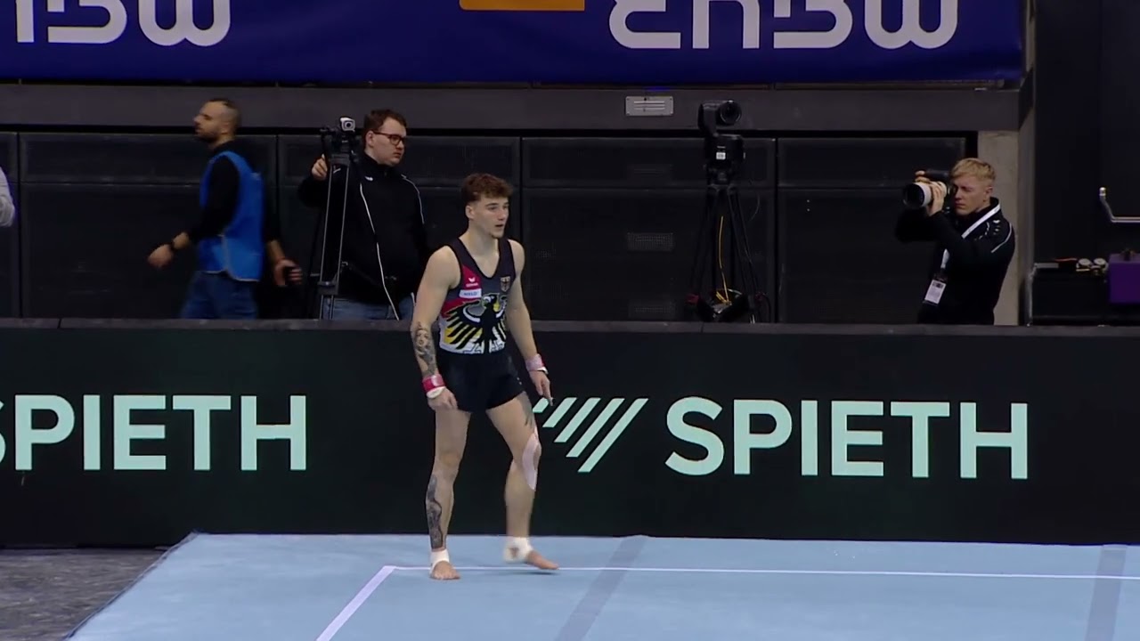 Pascal BRENDEL Deutschland Boden - EnBW DTB Pokal 2024 - Team Challenge Männer Stuttgart - Turnen