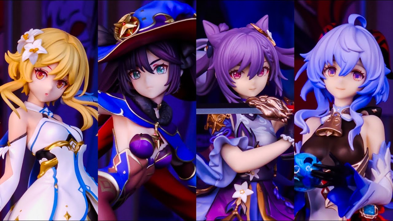 Unboxing Genshin Figures | Keqing, Mona, Ganyu & Lumine