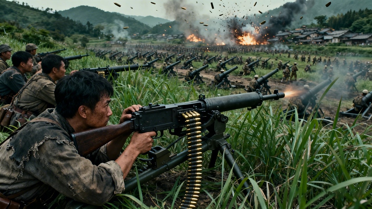 日軍在村里殺戮，怎麼中國高手從後方偷襲，秒殺日軍整支精銳！⚔️ 抗戰 | Kung Fu