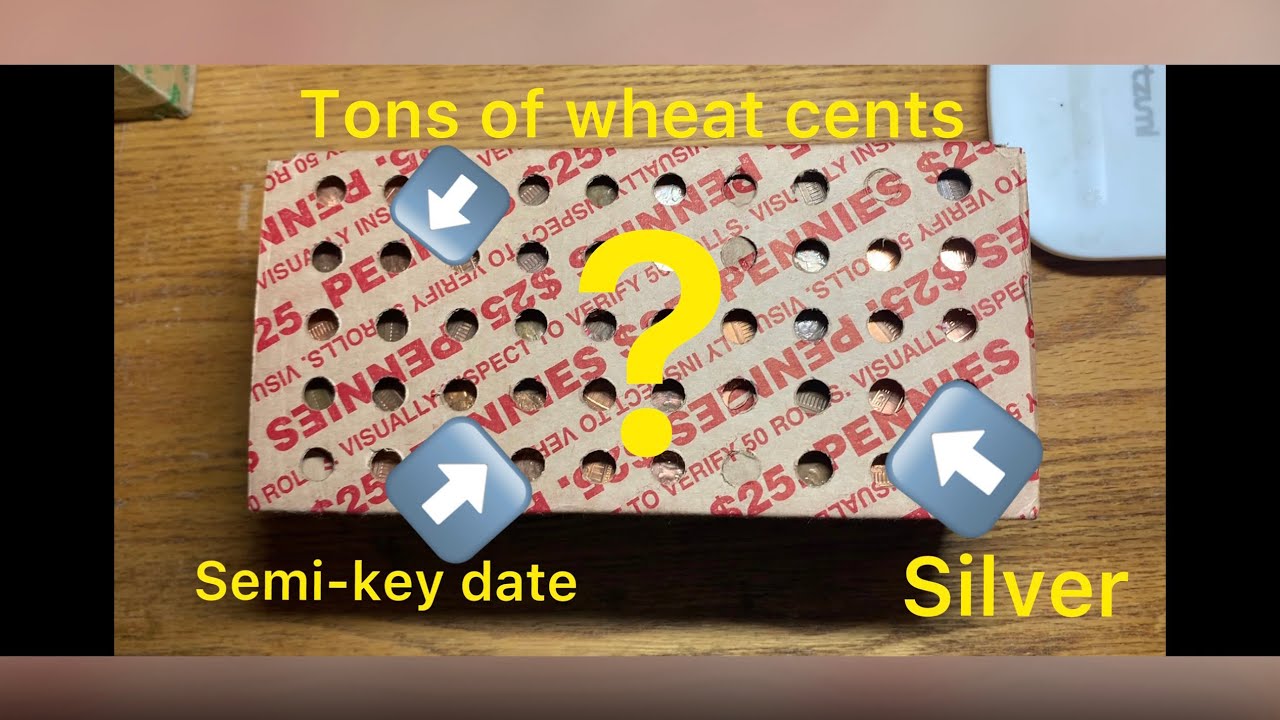 Silver and a Semi-Key Date Found in a Penny Box!!! (Coin Roll Hunting Hunt and Fill Series)
