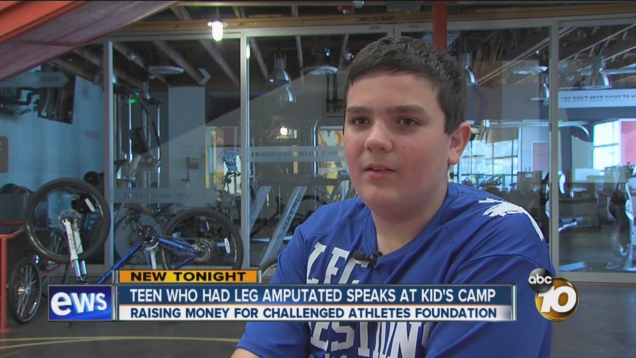 Teen who had leg amputated hopes story may inspire others