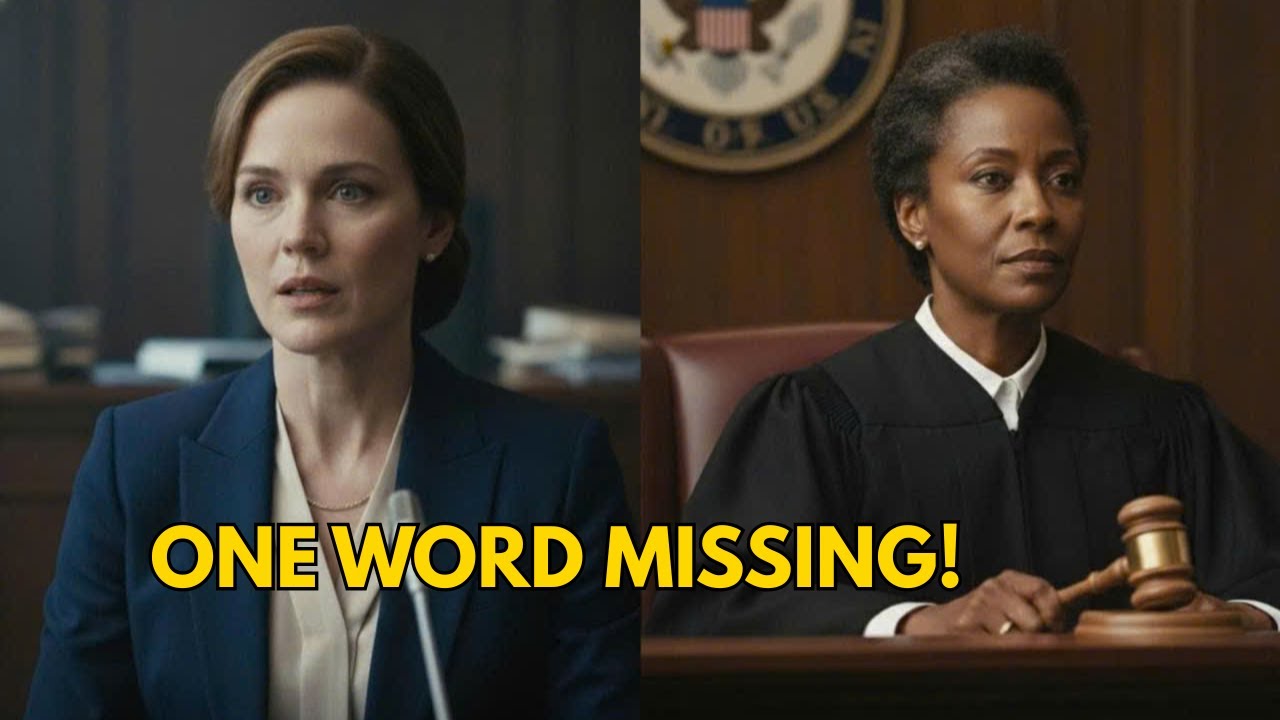 The Judge's Shocking Reaction to One Simple Word Change