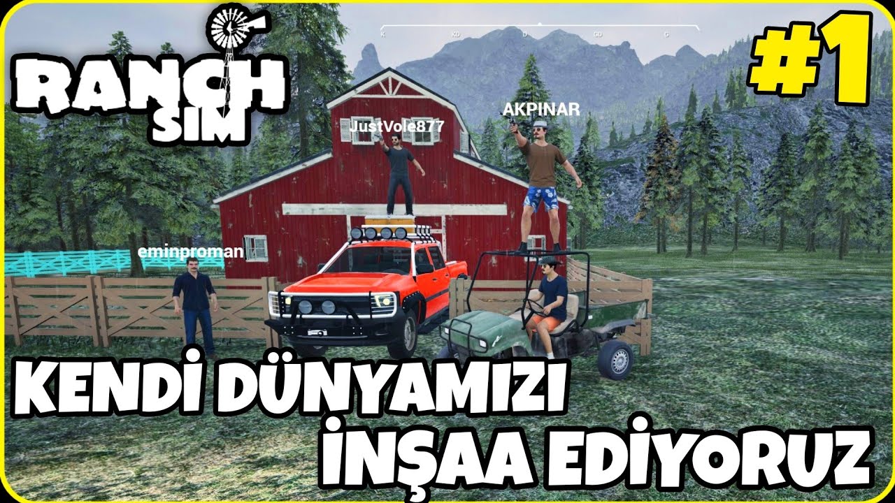 İKİ EKİP RANCH SİMÜLATÖRE BAŞLADIK / İLK GÜNDEN JEEP ALDIK VE AHIRIMIZI YAPTIK / Ranch Simülatör