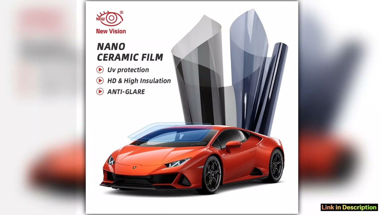 1mX6m IRR100 HD Nano Ceramic Car Tint High Heat Resistant Film Front Rear Solar Protection Car