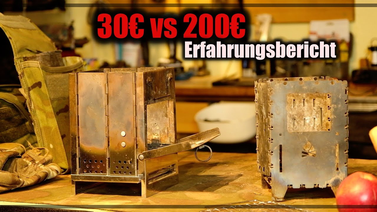 Fox Outdoor Raketenofen 30€ vs. Bushbox 200€  - Erfahrungsbericht -
