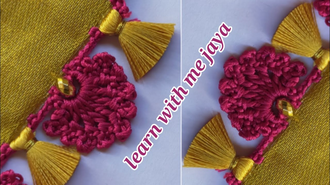 ಸೀರೆ ಕುಚ್ಚು# 218.#new  #bridalsareekuchu #roundbead  #withbead  .learn #withme jaya