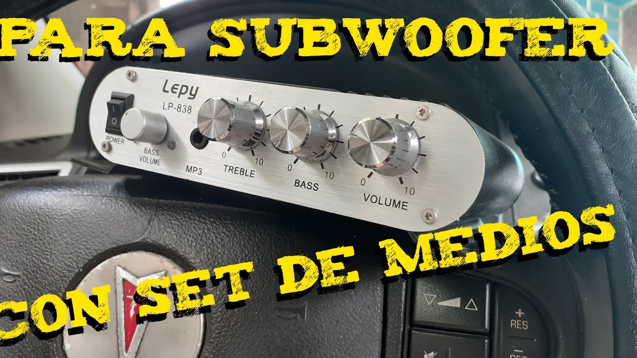 Mini Amplificador 2.1 Canales  LEPY