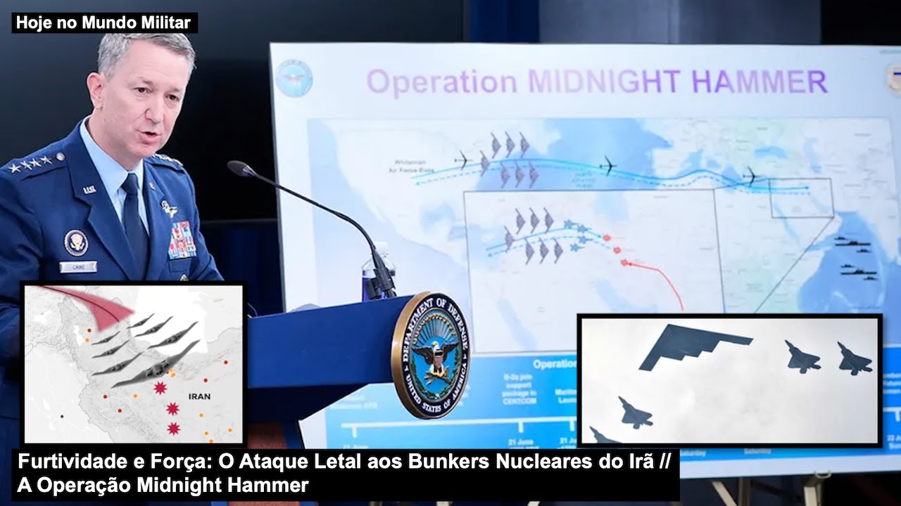 Furtividade e For&ccedil;a: O Ataque Letal aos Bunkers Nucleares do Ir&atilde; &ndash; A Opera&ccedil;&atilde;o Midnight Hammer