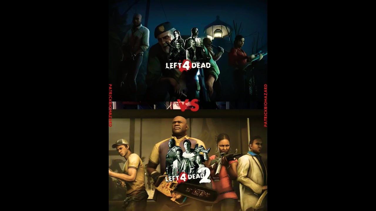 LEFT 4 DEAD VS LEFT 4 DEAD 2 | L4D BATTLE #left4dead2 #left4dead #l4d2 #l4d #battle #vs #l4d1 #valve