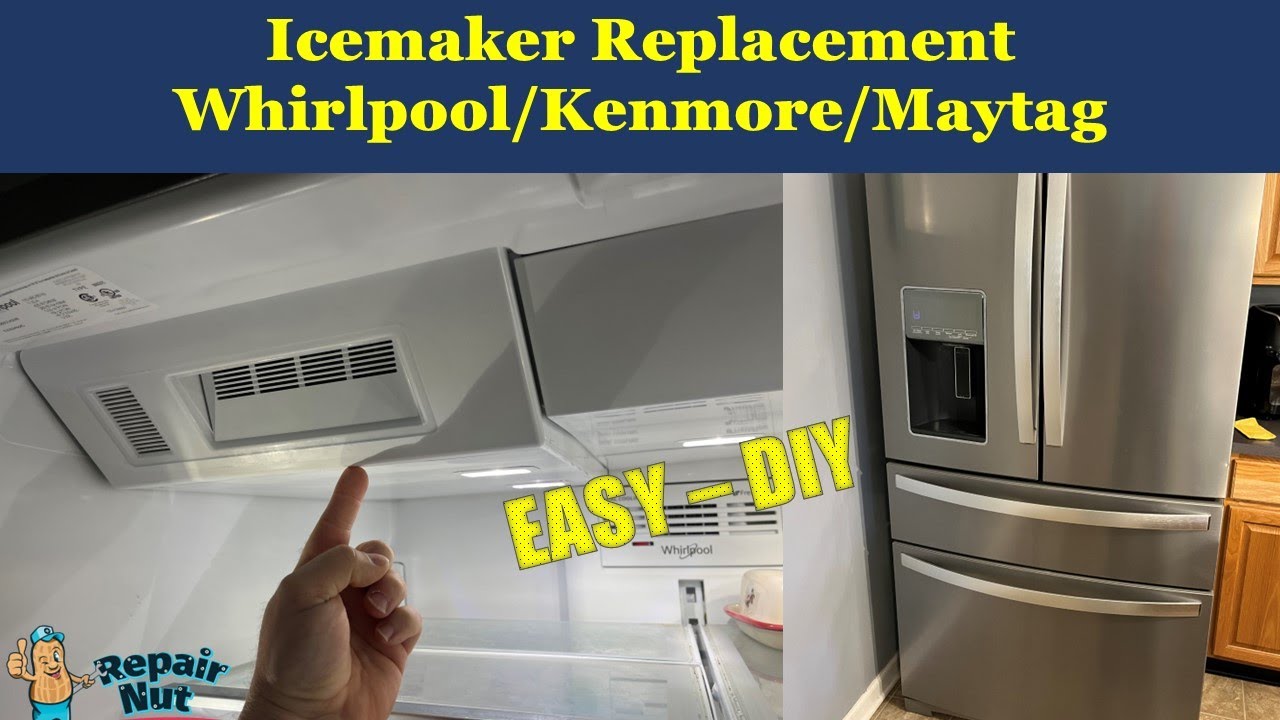 Как заменить льдогенератор в холодильнике Whirlpool, Kenmore, Maytag. Простой способ своими руками.