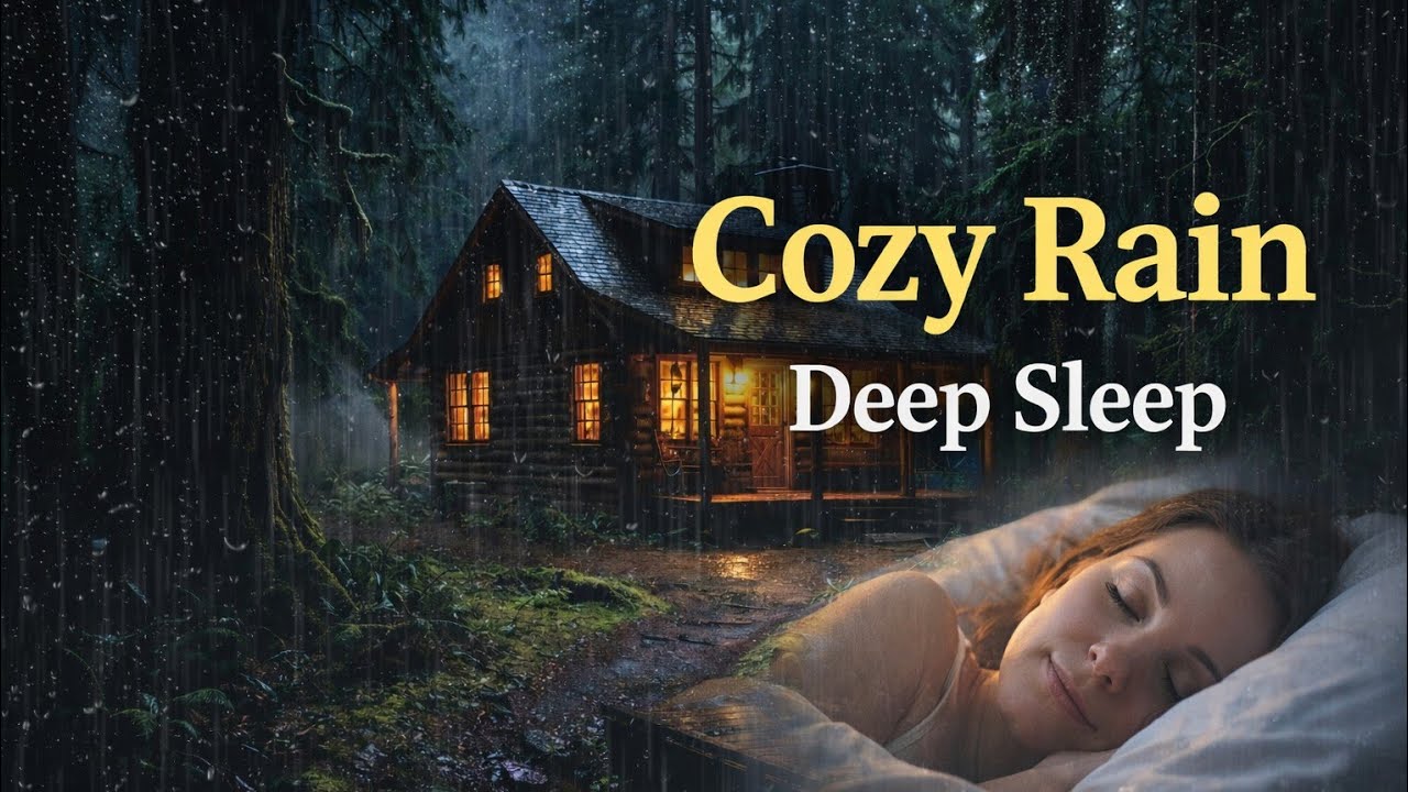Rain Sounds for Sleeping – Soothing Rain & Soft Thunder for Deep Sleep and Stress Relief