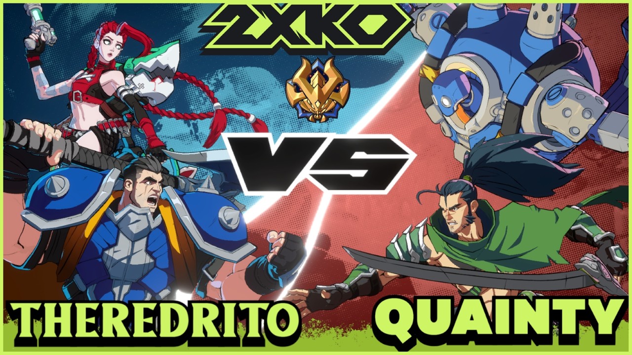 2XKO ▰ TheRedRito (Jinx/Darius) vs Quainty (Blitzcrank/Yasuo) - High Level Gameplay