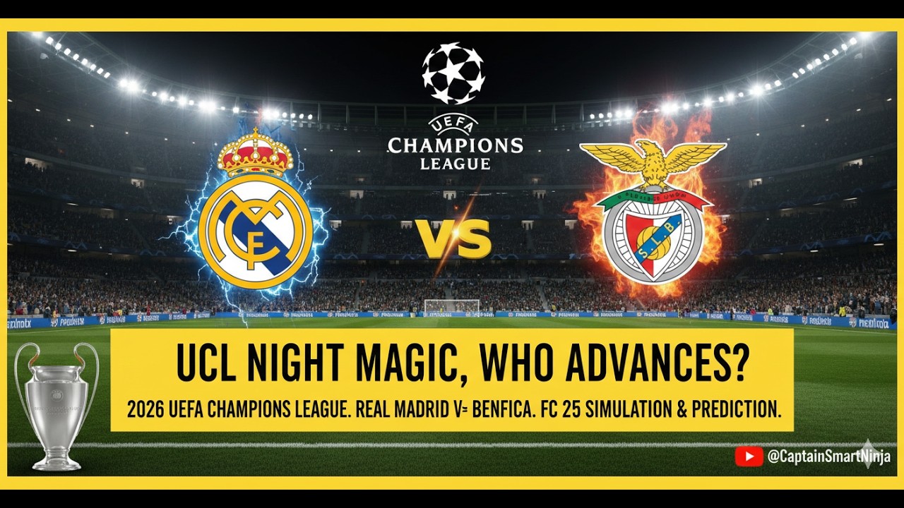 2026 UEFA CHAMPIONS LEAGUE.REAL MADRID VS BENFICA. FC 25 SIMULATION.